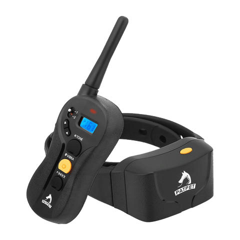 PATPET Dog Training Bark Collar with Remote - 600M Range - Sound, Vibration & Shock - 620 Model