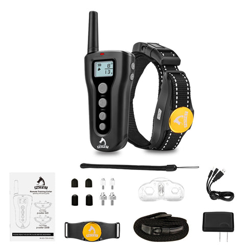 Patpet Dog Training Bark Collar WITH Remote - 300M Range - Sound, Vibration & Shock - 320 Model