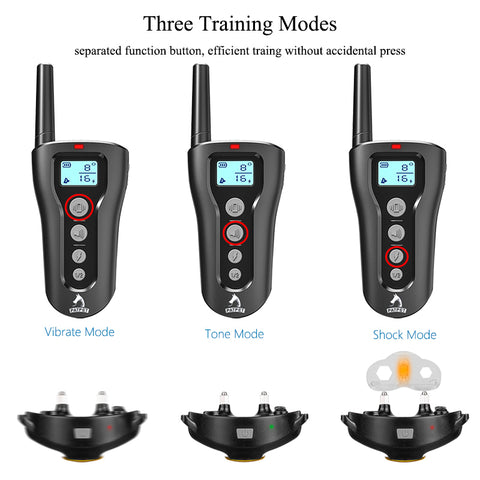 Patpet Dog Training Bark Collar WITH Remote - 300M Range - Sound, Vibration & Shock - 320 Model